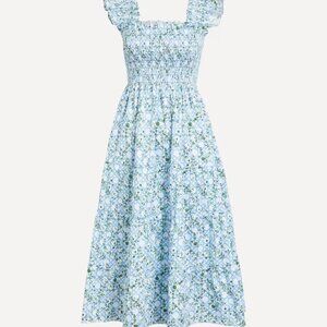 Basketweave Blue Vine Ellie NWOT